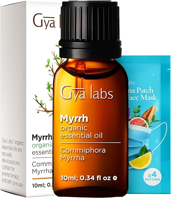 Gya Labs Myrrh Essential Oil Organic for Skin