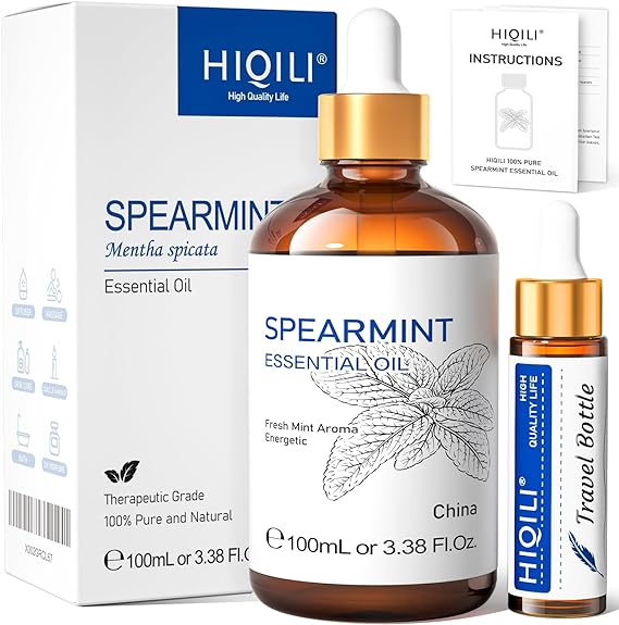 HIQILI 100ML Spearmint Essential Oil for Skin Care